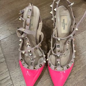 VALENTINO PINK LEATHER PUMPS